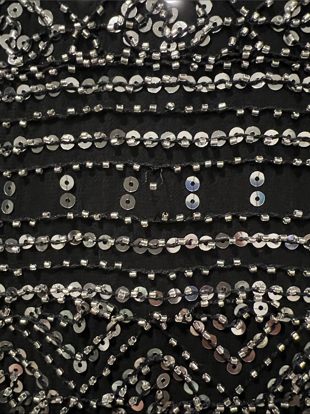 Endless Rose Black Beaded V-Neck Mini Dress - Picture 3 of 6